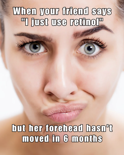 Forehead hasn't moved