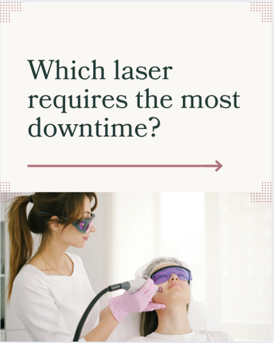 Which laser has the most downtime